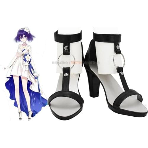 Honkai Impact 3 Seele Vollerei Cosplay Shoes Black High Heel Sandals Custom Made