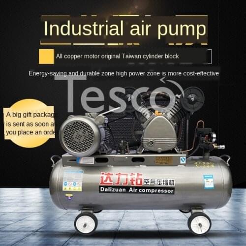 Air Compressor Small High-Pressure Decoration Woodworking Painting Industrial Air Pump Large Steam Repair 7.5KW Air Compressor