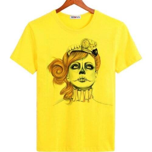 BGtomato funny Newest Men Fashion Gorgona Printing Design T shirt Novelty Tops Gentleman Custom Printed Short Sleeve Tees