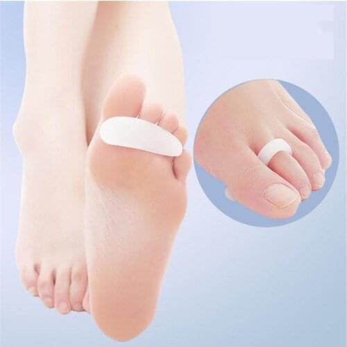1 Pair Toe Corrector Bunion Gel Guard Separator For Toes Feet Care Pedicure Pad On The Toe Separators Silicone Finger Protector