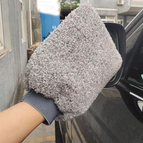 1Pc Double-sided Water Resistant Dust Removal Car Glove Washing Cleaning Tool Car Accessories