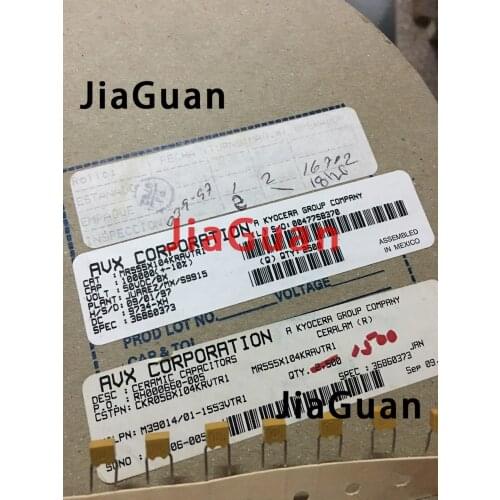 10PCS new 50V104 P5MM 0.1UF/50V JAN CKR05BX104K Multilayer ceramic monolith capacitor DIP 100NF 50V 104 Coupling