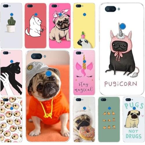 103FG Cute Puppy Pug Bunny Cat Princess Meow 02 Soft Silicone Tpu Cover phone Case for xiaomi redmi mi 8 A1 A2 lite