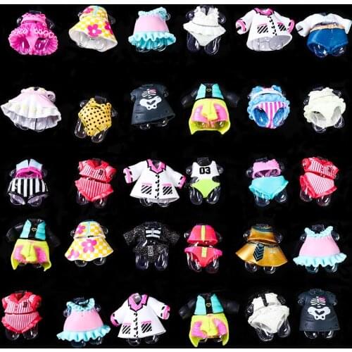 15pcs original for lols series 3 4 5 Girls Doll Accessories DIY doll Dress Different clothes Toys for Baby Kids