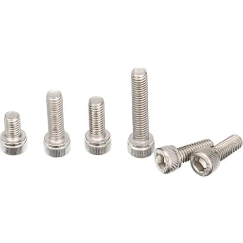 20pcs Hex Socket M6x8/10/12/16/20/25/30mm Gifts 304stainless steel cup head Machine screws inner hexagon Hardware