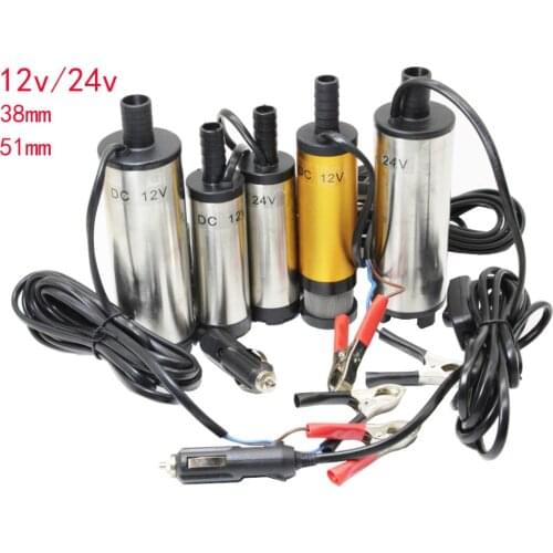 2018 NEW HOT SALES DC 12V /24 v Submersible Pump 38mm /51mm Water Oil Diesel Fuel Transfer Refueling Tool