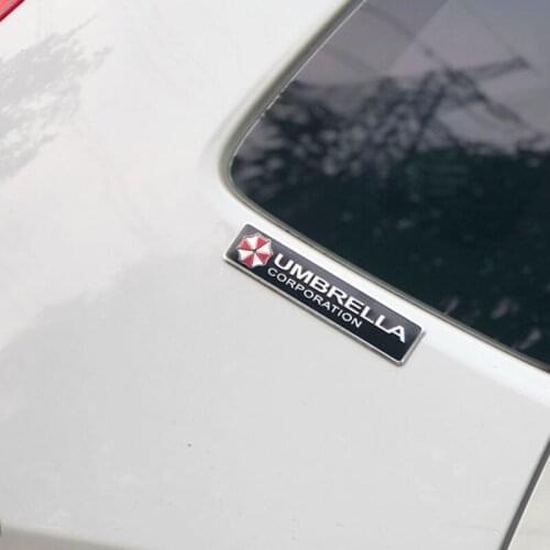 3D aluminum alloy biohazard umbrella car sticker FOR Ford Focus Fusion Escort Kuga Ecosport Fiesta Falcon EDGE/Explorer