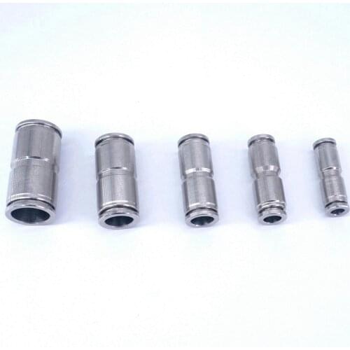 4/6/8/10/12/14/16MM OD 304 Stainless Steel Push in Pneumatic Straight Connector