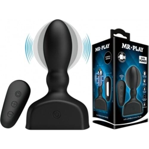 Wireless Control Oversized Inflatable Air Pump Vibrator Butt Plug Expansion Anal Dildo Sex Toys For Women Men Prostate Massager