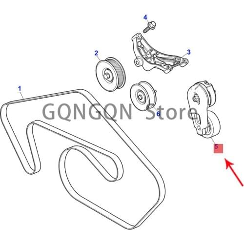 CAR belt tensioner 2006 -2021 Jag ua rf-t ype xk xf xj xe Transmission belt tensioner Generator belt transition pulley Belt idle