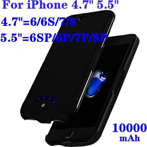10000mAh Ultra Thin battery charger cases For iPhone 8 7 Power bank For iphone 6 6s 7 8 Plus Bateria Externa charging case