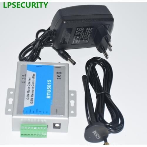LPSECURITY RTU5015 GSM Gate Door Opener Operator with SMS Remote Control Alarm 1 Output/2 Inputs app support