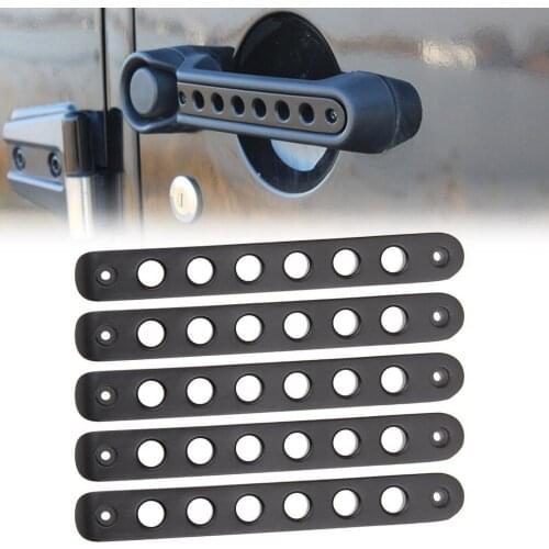 Black Red Silver Door Grab Handle Insert Cover for Jeep Wrangler JK 2Door 4Door 2007-2018