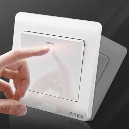 Wall Switch 1/2/3/4 Gang 1Way Button Wall Light Switch On / Off Push Button