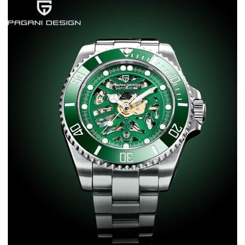 2020 New PAGANI DESIGN Mens Watches Skeleton Mechanic For Men Business Automatic Watch Men Waterproof Watch Men Reloj Hombre