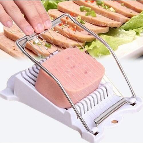 Stainless Steel Lunch Meat Slicer Multifunctional Egg Ham Banana Cutter Durable Vegetable Fruit Cutting Machine Kitchen Gadgets
