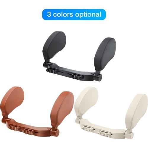 Seat Head Support Car Neck Rest Cushion Seat Belt Pillows 180-degree Rotation Travel Car Accessories Perfect For Adults Children