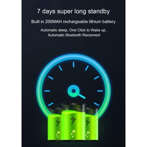 200mAh Car Steering Wheel Bluetooth 5.0 Remote Control Media Button for iOS Android Phone, Car Remote Control