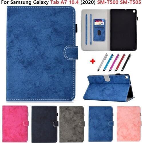 Smart Cover for Samsung Galaxy Tab A7 10 4 2020 SM-T500 SM-T505 Case Flip Wallet Stand Cover Funda For samsung Tab A7 case 10.4