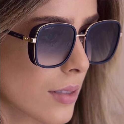 2021 Sunglasses Woman Classic Frame Square Sun Glasses Fashion Women Metal Driving Sunglass Vintage Designer Sunglasses ELVA/S