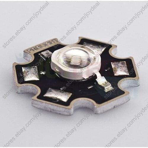 1W UV/Ultra Violet High Power LED Bead Emitter DC3.6-3.8V 350mA 40LM 395-405NM with 20mm Star Platine Base