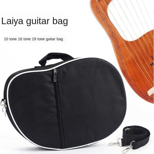 Waterproof Padded Lyre Harp Storage Carry Bag Handbags with Shoulder Strap for Kalimba Thumb Piano Bag