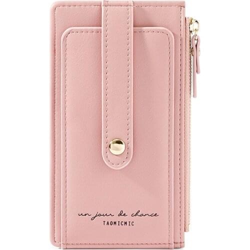 New Bank Card Clamp RFID Anti-Scanning Wallet Multi-Function Coin Purse Female Anti-Theft Wallet Shielded Card Case