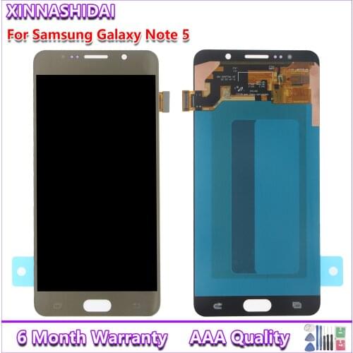 OLED LCD For SAMSUNG GALAXY Note 5 LCD N9200 N920F N920G Display Touch Screen Digitizer Assembly Replacement For note5