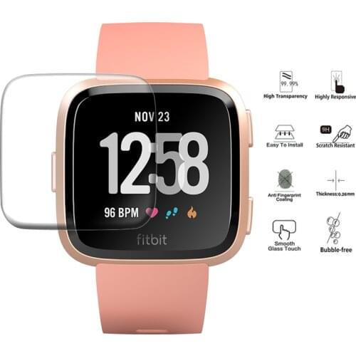 1/2/5PCS HD clear Protector Film For Fitbit Versa 2 Smart watch Accessories 9H 2.5D Screen Protector Smart watch accessories