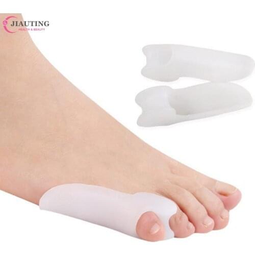 1Pair Little Toe Pinkie Foot Thumb For Daily Use Hallux Valgus Silicone Correction Gel Toe Bunion Guard Foot Care Toe Separator