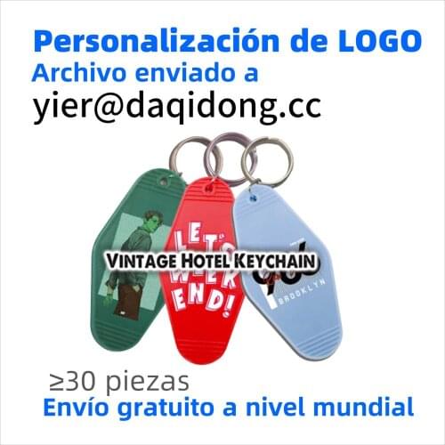 150Pcs Plastic ABS Material LOGO Colors Kechain Custom Blank Hotel Motel