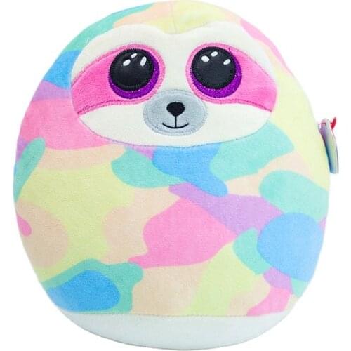 15/30CM Ty Stuffed Cooper Big Eyes Pastel Sloth Pillow Kawaii Soft Stuffed Plush Animal Doll Kids Toys Childrens Birthday Gifts