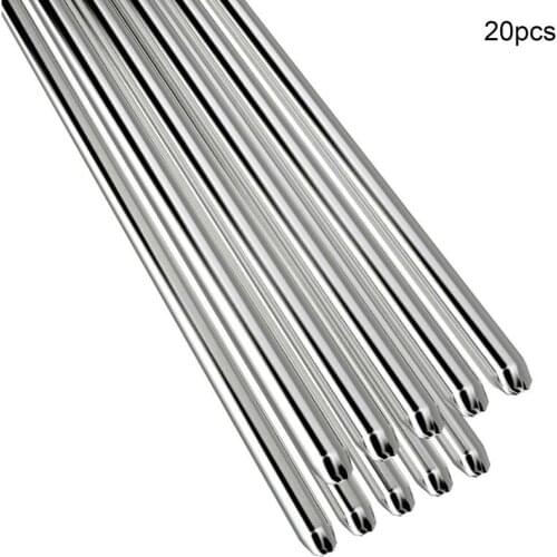 20pcs Aluminum Welding Rods Low Temperature Soldering Corrosion Resistant Tig Welding 1.6mm X 330mm 550℃ Melting Point