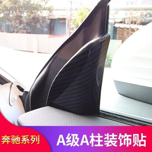 2021 Suitable For Benz Mercedes New A-class W177a200l A220l A180l Door Inner Triangle Decoration Patch Interior Carbon Fiber Mod