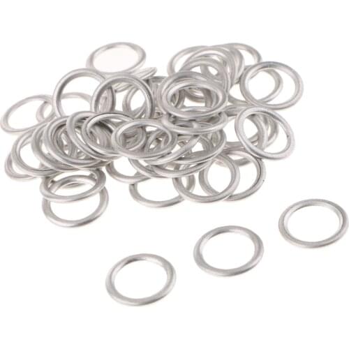 50 Pieces 14mm ID 20MM OD Drain Plug O Rings for Audi S4 A4 Q5 VW Touareg