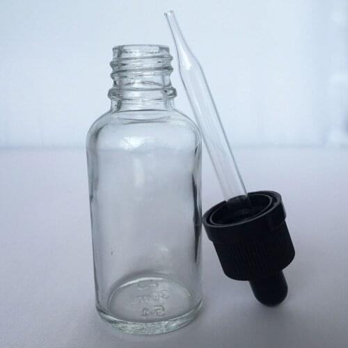 800pcs 30ml clear Glass dropper bottles with childproof cap tip dropper Eye Dropper Oil Drops Aromatherapy Packing 10ml Bottles