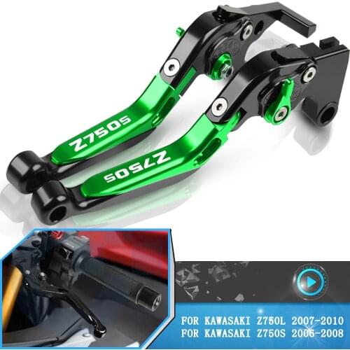 For Kawasaki Z750S Z750L Z750 S L Z 750L z750l 2007-2010 Motorcycle CNC Aluminum Foldable Brake Clutch Levers Hands Accessories