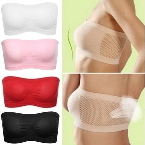 Women Tube Top Bra Breathable Seamless Strapless Bras Women High Elastic Wrapped Chest Tube Top Strapless Top Women Underwear