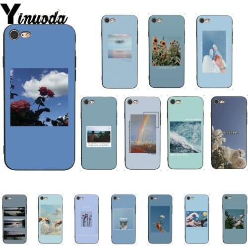 Yinuoda blue Pink Aesthetics songs lyrics Aesthetic Phone Case For iphone 12pro max SE 2020 X XS MAX 66s 7 8Plus 5S SE XR