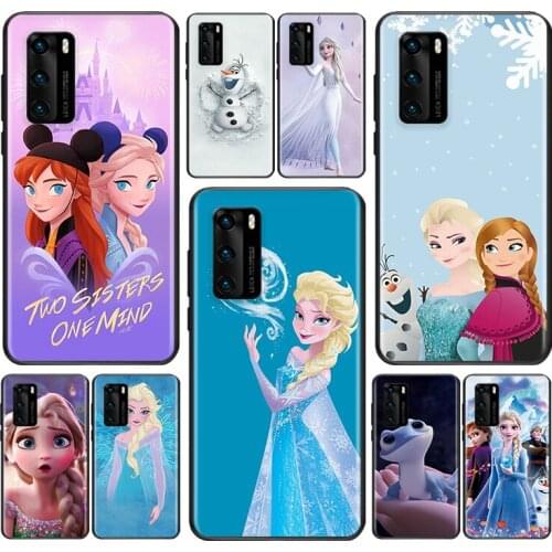 Frozen Elsa Anna For Huawei P Smart Z S Pro Plus 2018 2019 2020 2021 Mate 10 20 30 40 RS PRO Plus lite Phone Case
