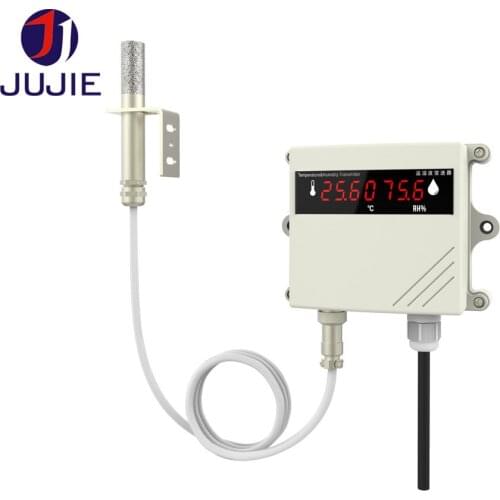 Temperature and humidity sensor LCD display 24VDC power supply vegetable greenhouse data recorder 4-20mA RS485