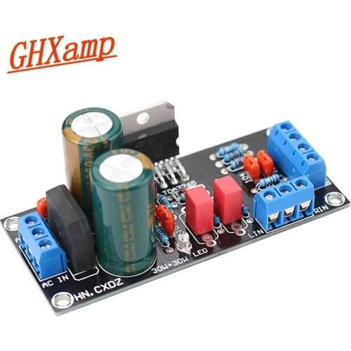 GHXAMP 25W*2 TDA7265 Power Amplifier Board Two-Channel 4-8 OHM Pure Back Stage Amplifier Board For 4-8 Inch Speaker 10-50W DIY