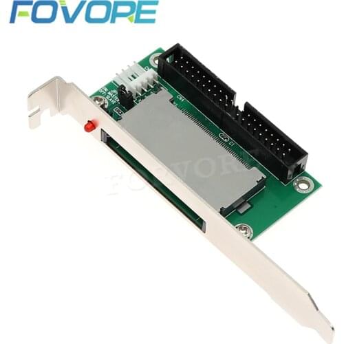 Alta qualidade ATA 40Pin IDE para CF Compact Flash Adapter Converter com Suporte PCI Painel Traseiro atacado Russia Brasil