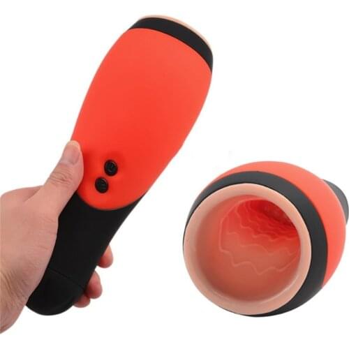 30 Speed Vibration Simulated Electric Male Masturbator Cup Deep Throat Mouth Design Tight Oral Blowjob Sex Toys For Men