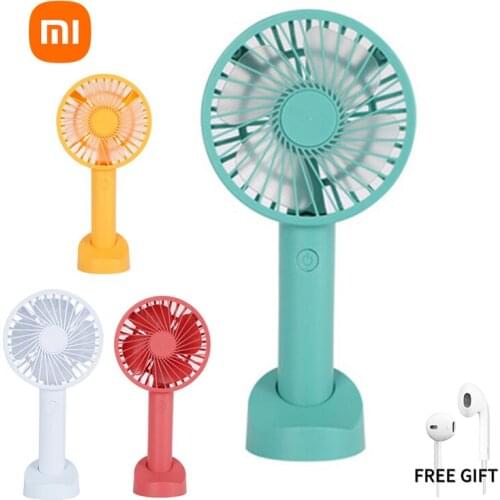Xiaomi Youpin Mini Fan New Portable Handheld Floor Standing Fan Appliances Desktop Air Cooler Rechargeable Autdoor Travel Hand