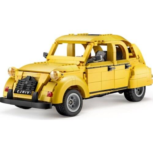 1:12 Technology Series Citroen 2CV Retro Sports Car Adult Assembled Building Block Model Toys for Children Gifts