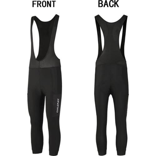 Mens Winter Thermal Fleece Cycling Bib Pants Pro Team Mountain Bike Pants Gel Pad Stirrup Cycling Long Bib Pants Tights