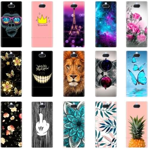 Soft Silicone 6.0" For Sony Xperia 10 Case Soft TPU Cover Coque For Sony Xperia 10 Plus Cell Phone Case Cover Protective Shell