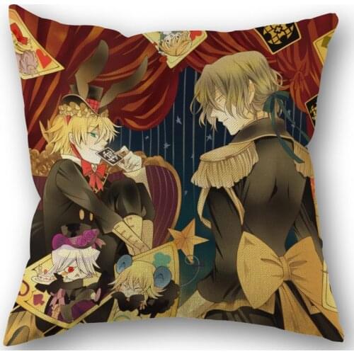 Custom Pandora Hearts Pillowcase Wedding Decorative Cotton Linen Pillow Case For Home Pillow Cover 45X45(One Sides)