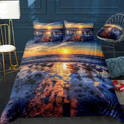 Birds Quilt Cover Pillowcase 3Piece Comforter Bedding Set With Pillow Case Single Double Duvet Cover Home Decora